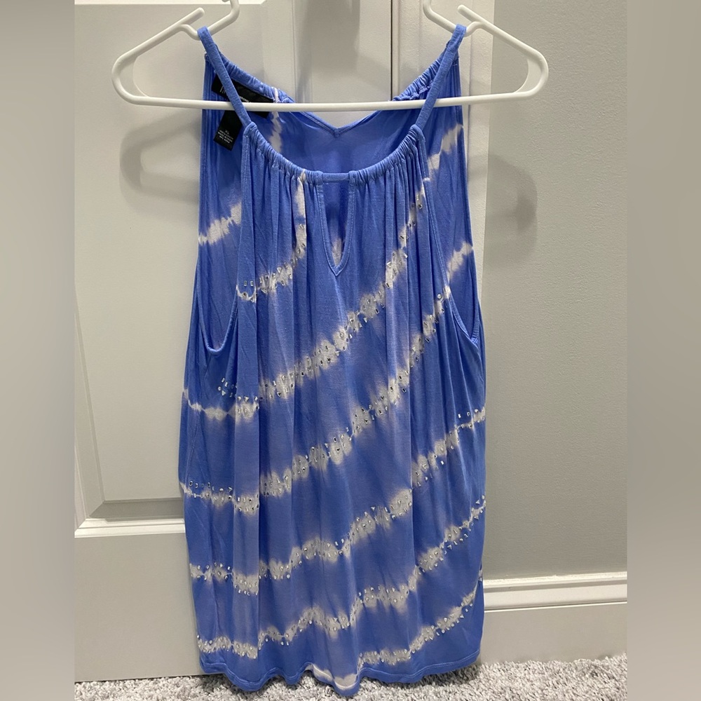 INC INTERNATIONAL CONCEPTS KEYHOLE TANK WITH RHINESTONE DETAIL